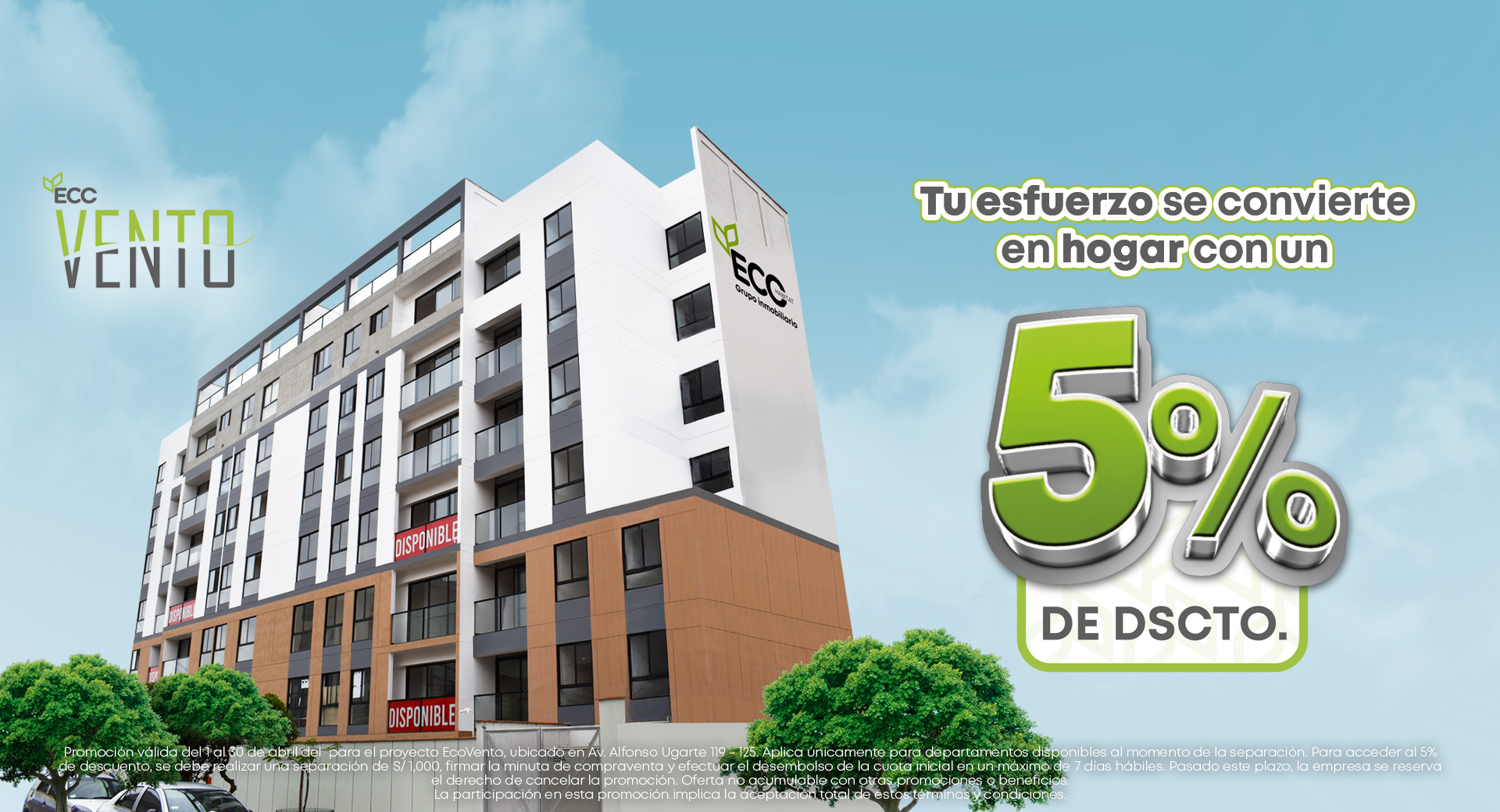 TU ESFUERZO SE CONVIERTE EN HOGAR CON UN 5% DE DESCUENTO